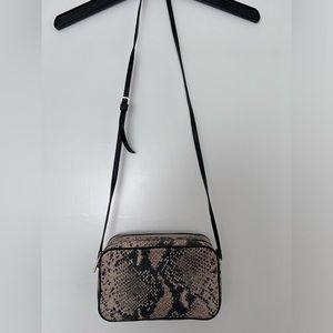 Furla snake print crossbody bag